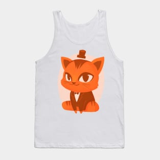 Cat in a hat Tank Top